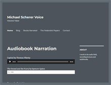 Tablet Screenshot of michaelscherervoice.com